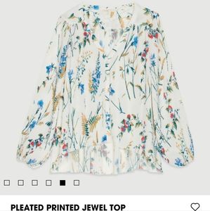 Maje pleated jewel top - Size 2FR